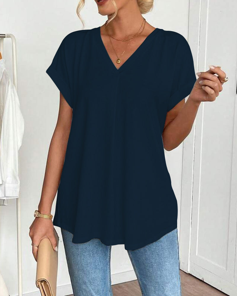 Ciela™ Lightweight Pleated Blouse with Flowing Draping