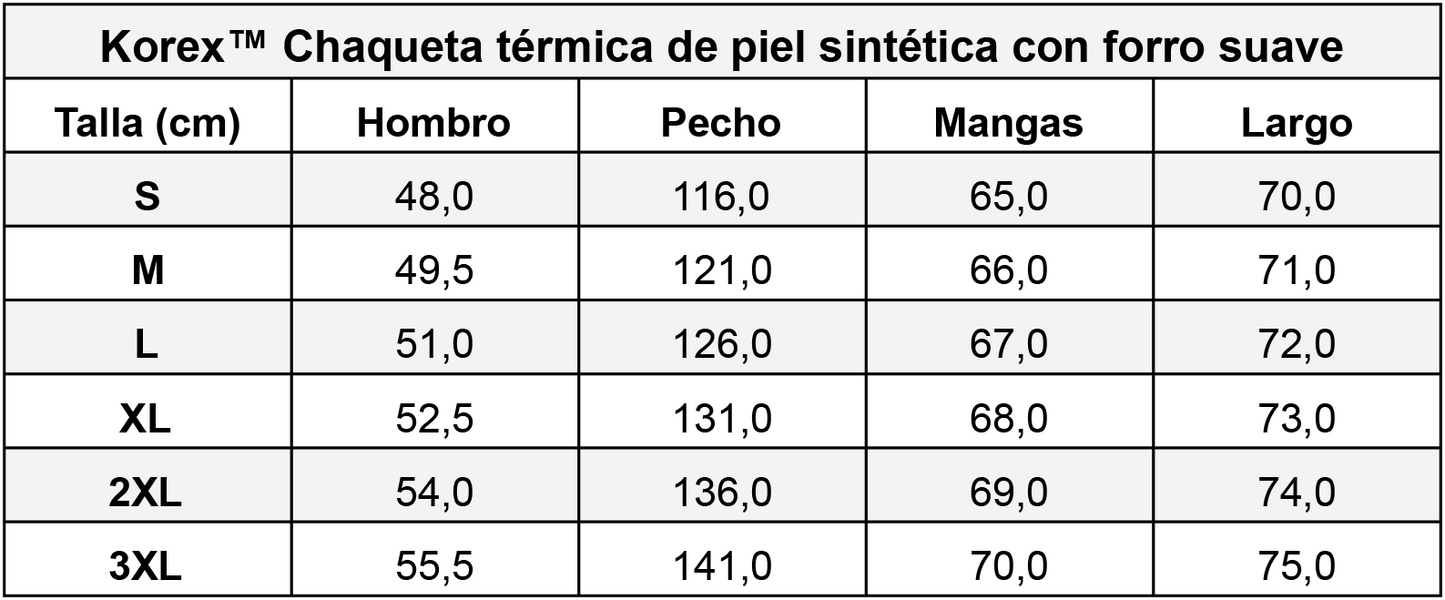 Korex™ Thermal Synthetic Leather Jacket with Soft Lining