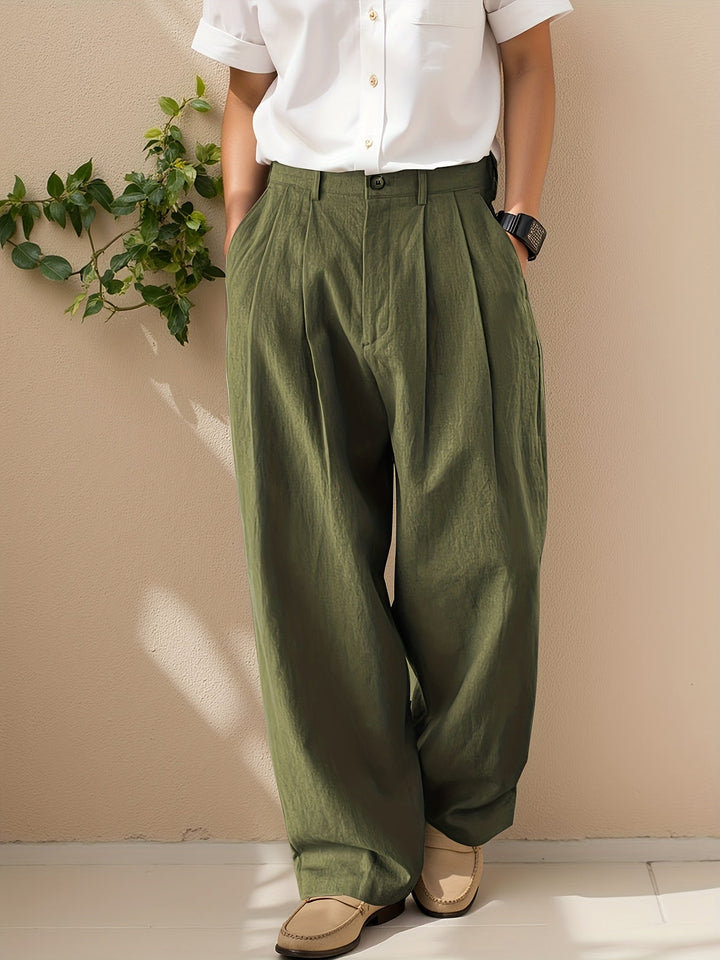 Vruxeth | Straight Leg Pants for Men with Relaxed Fit and Modern Style