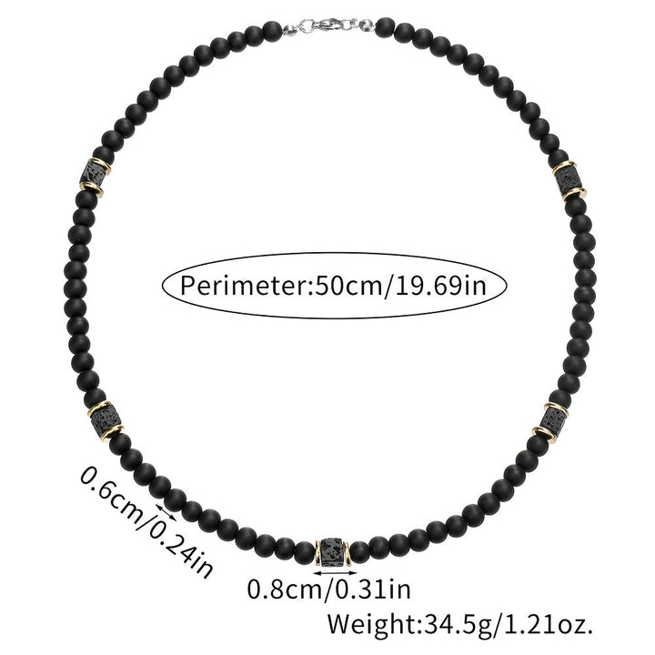 Vaxent | Men's Beaded Necklace with Minimalist and Modern Style