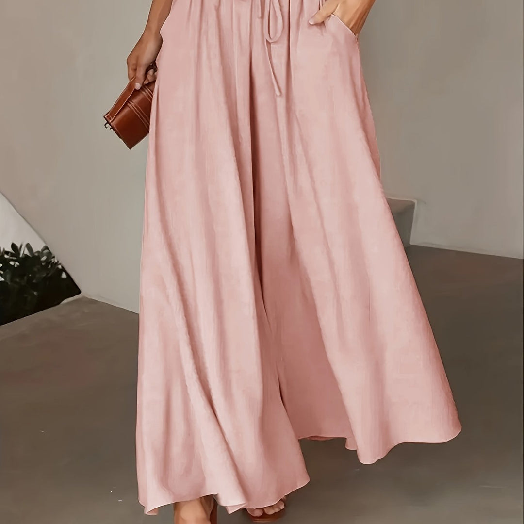 Corae™ Wide Leg Loose Pants with High Waist and Drawstring