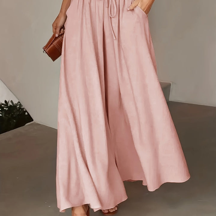 Corae™ Wide Leg Loose Pants with High Waist and Drawstring