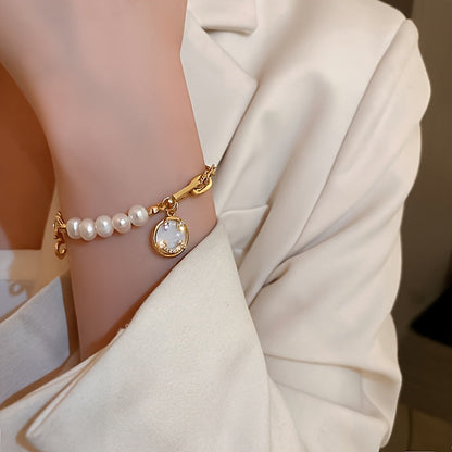 Wrenna™ Elegant Natural Pearl Bracelet with Luxury Style