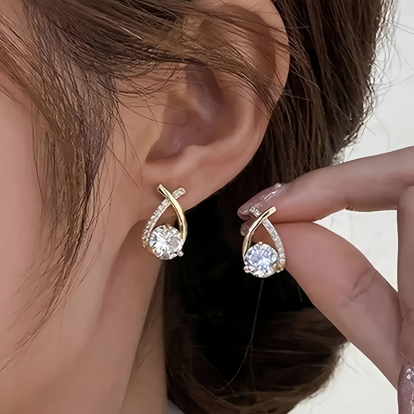 Xara™ Elegant Cross-Shaped Earrings for Daily Use