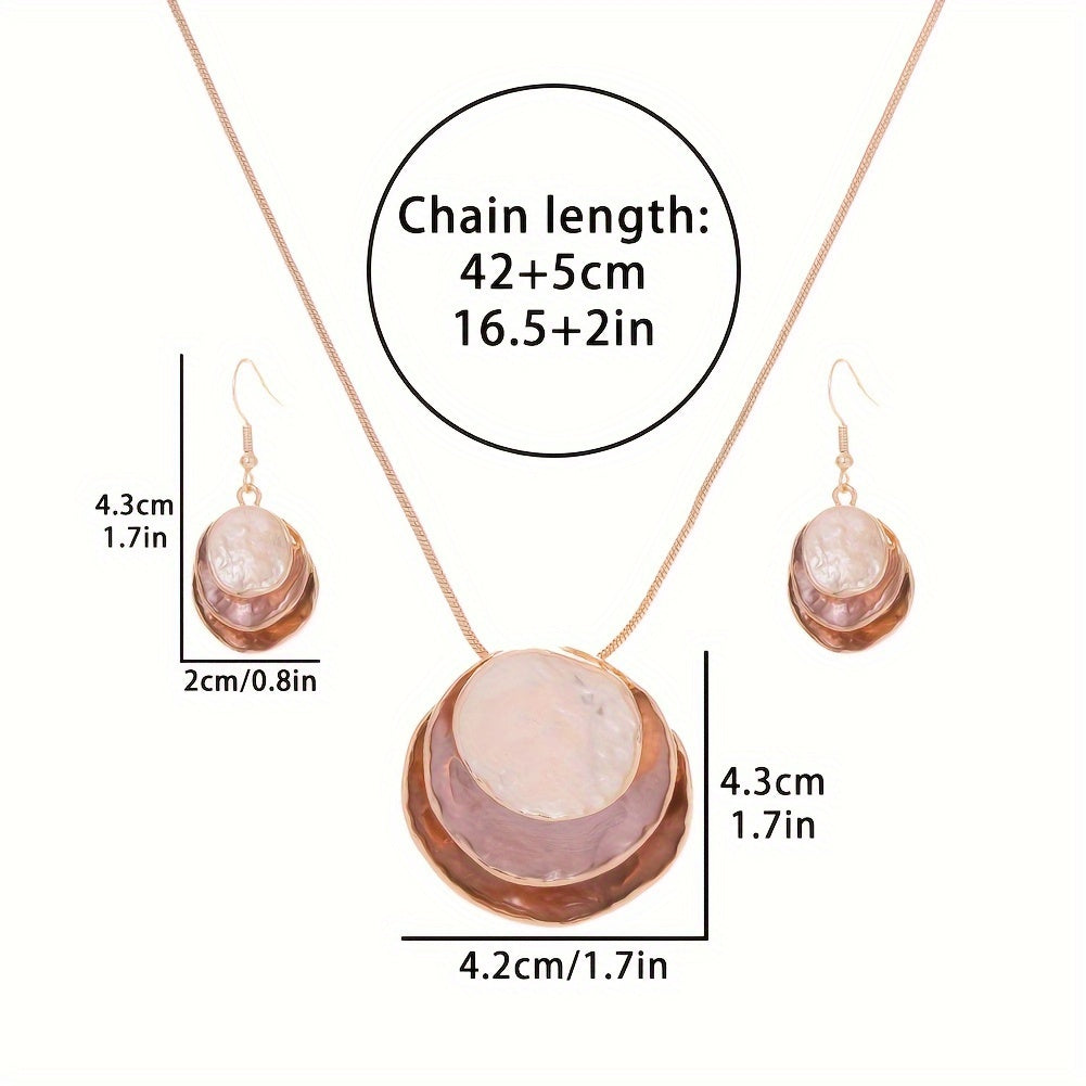 Vedae™ Elegant Flower Earrings with Gold Finish and Pearl