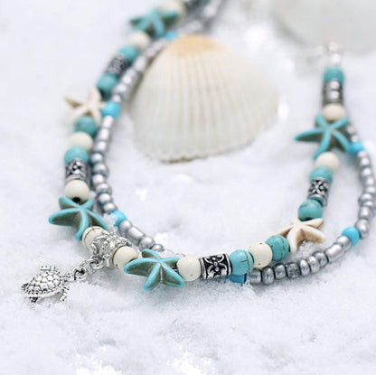Islyn™ Starfish and Sea Turtle Anklet