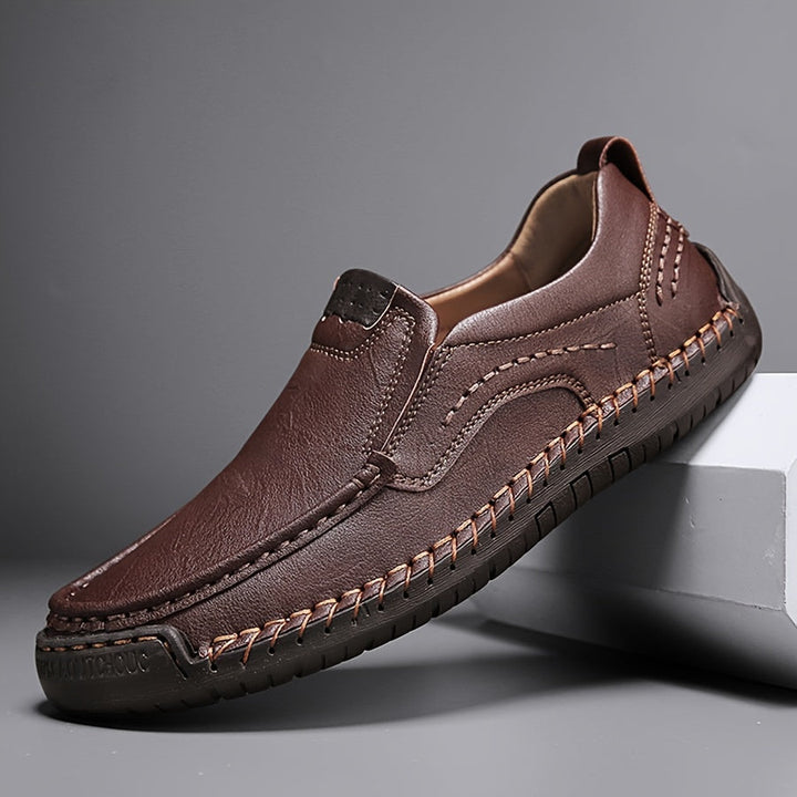 Zorvik | British Men's Loafers with Handcrafted Stitching and Non-Slip Sole
