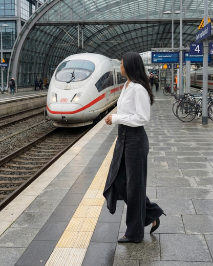 Quenira™ Wrap Denim Pants with Flattering Fit