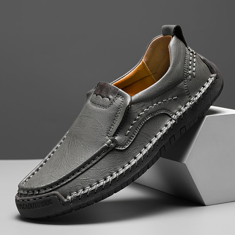 Zorvik | British Men's Loafers with Handcrafted Stitching and Non-Slip Sole