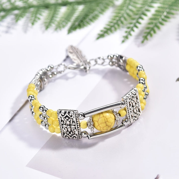 Jessae™ Natural Stone Bracelet with Artisan Style and Natural Energy