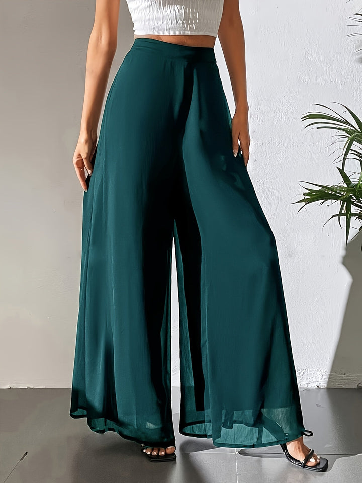 Tuvenyx | Wide Leg Pants with Elastic Waist and Flowing Fit