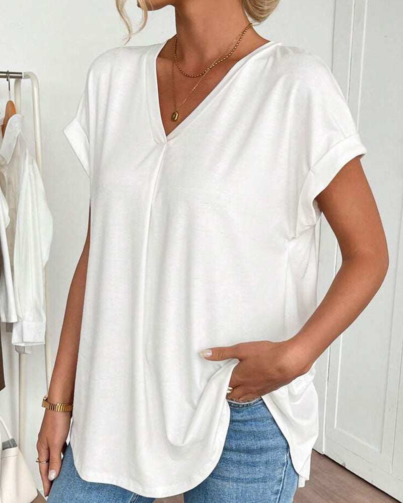 Ciela™ Lightweight Pleated Blouse with Flowing Draping