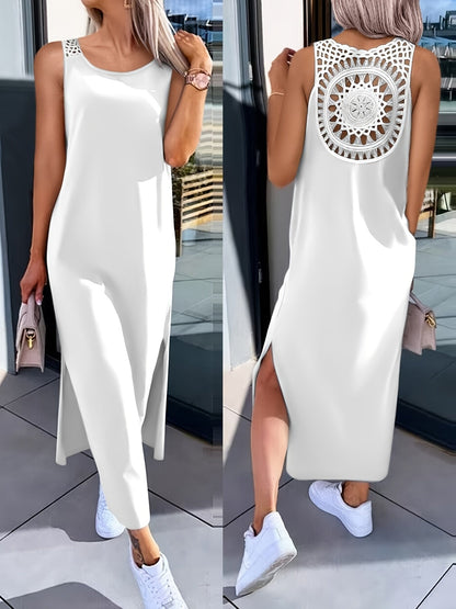 Umaira™ Sleeveless Lace Dress with Open Back