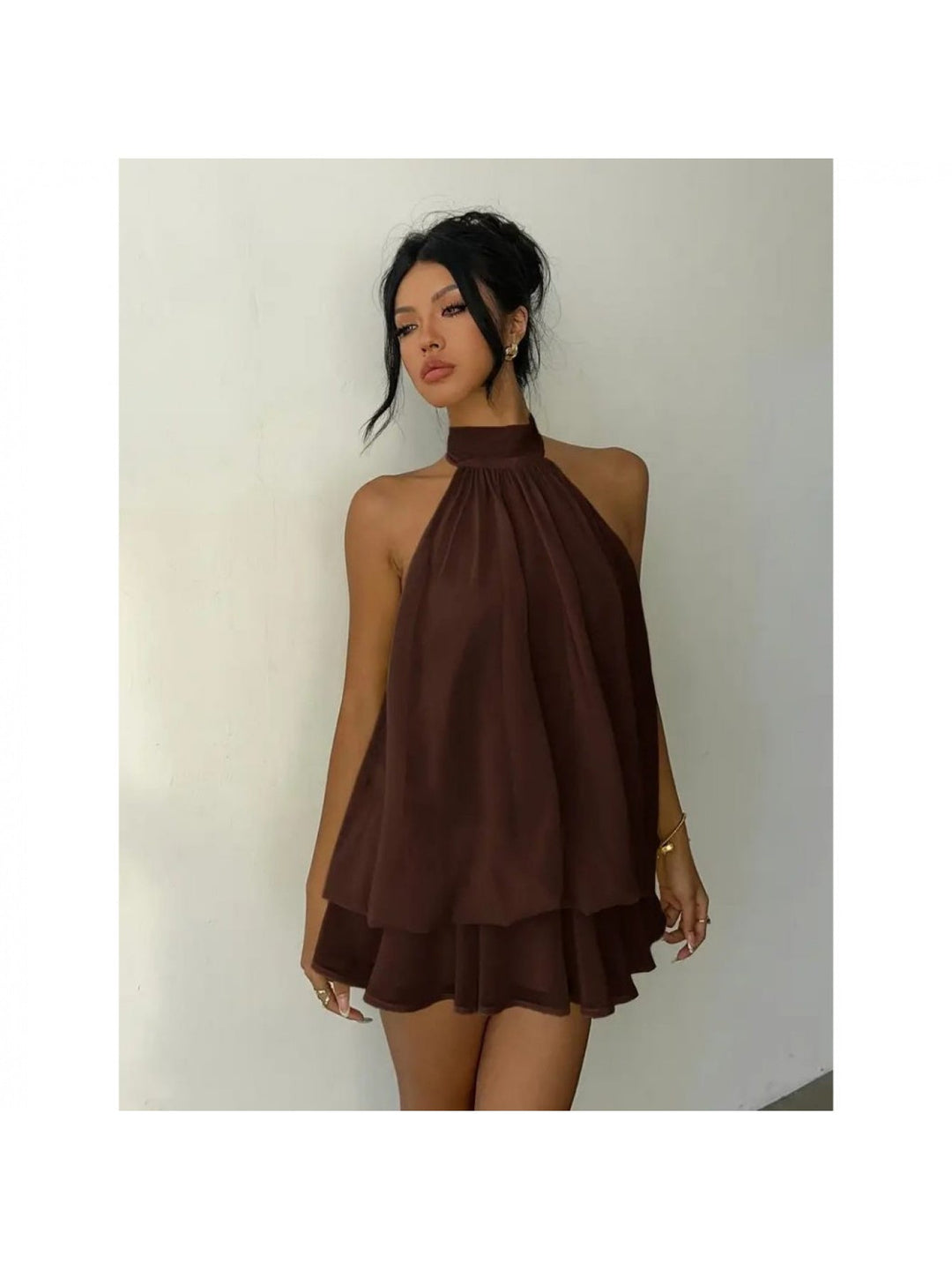 Meara™ Elegant Halter Dress for Summer Vacations