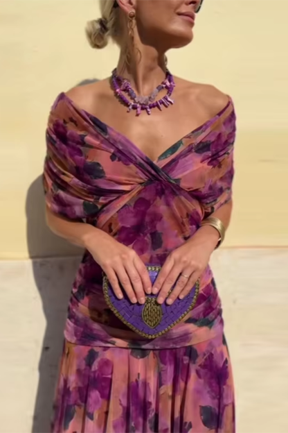 Novarente™ Elegant Maxi Dress with V-Neck for Special Occasions