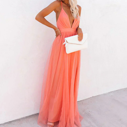 Jessamine™ Coral Light Maxi Dress