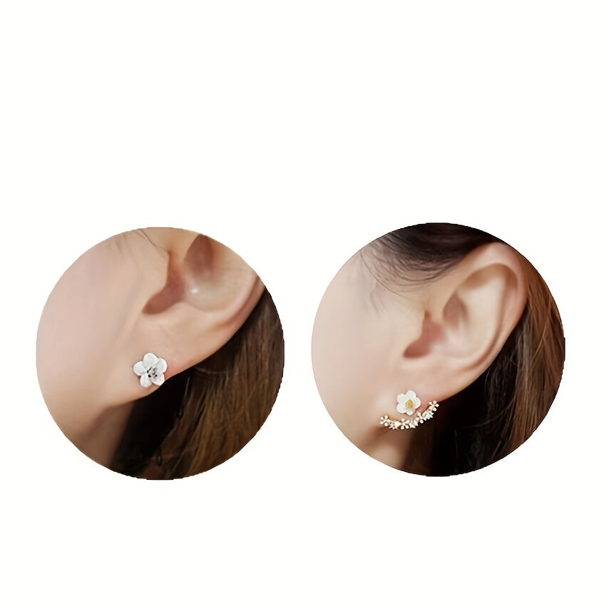 Faye™ Elegant Flower Stud Earrings with Modern Korean Style