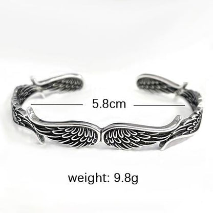 Celestium™ Vintage Bracelet with Angel Wings in Silver