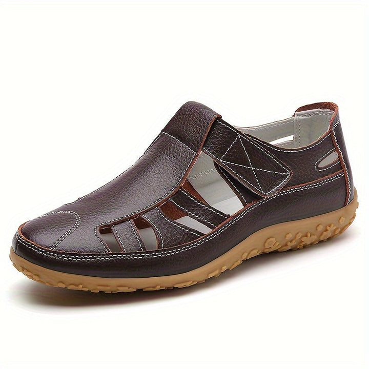 Norah™ Handmade Leather Moccasins with Soft Sole and Vintage Design