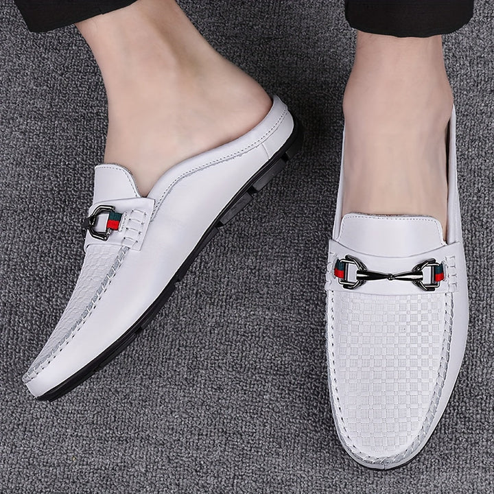 Caelric | Retro Mule Shoes for Men with Open Design and Maximum Comfort