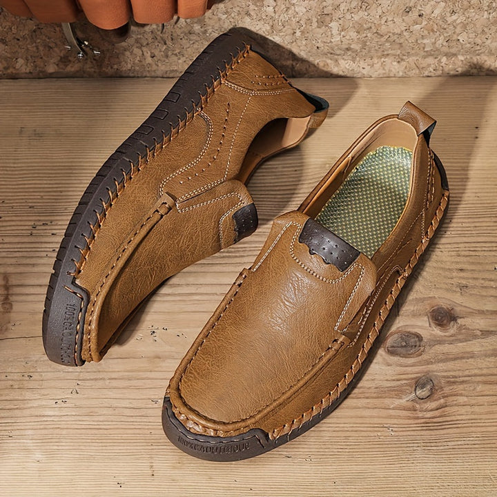 Zorvik | British Men's Loafers with Handcrafted Stitching and Non-Slip Sole