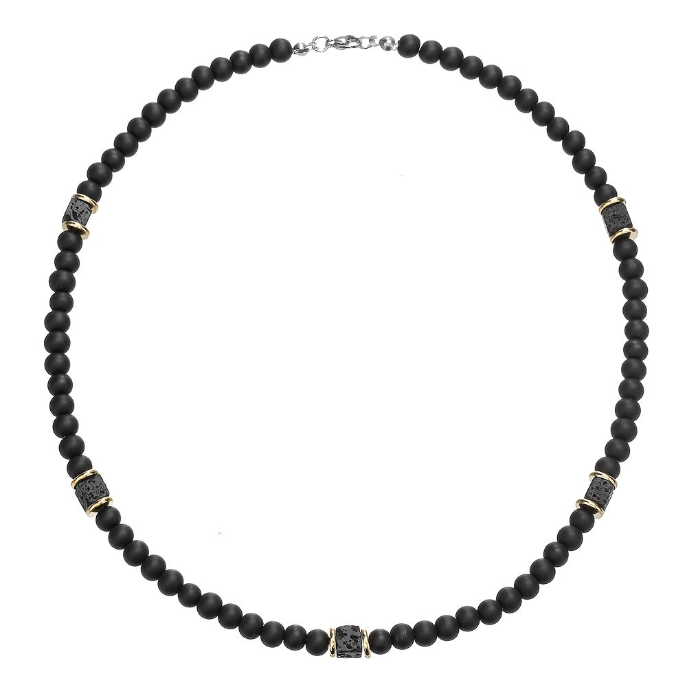 Vaxent | Men's Beaded Necklace with Minimalist and Modern Style