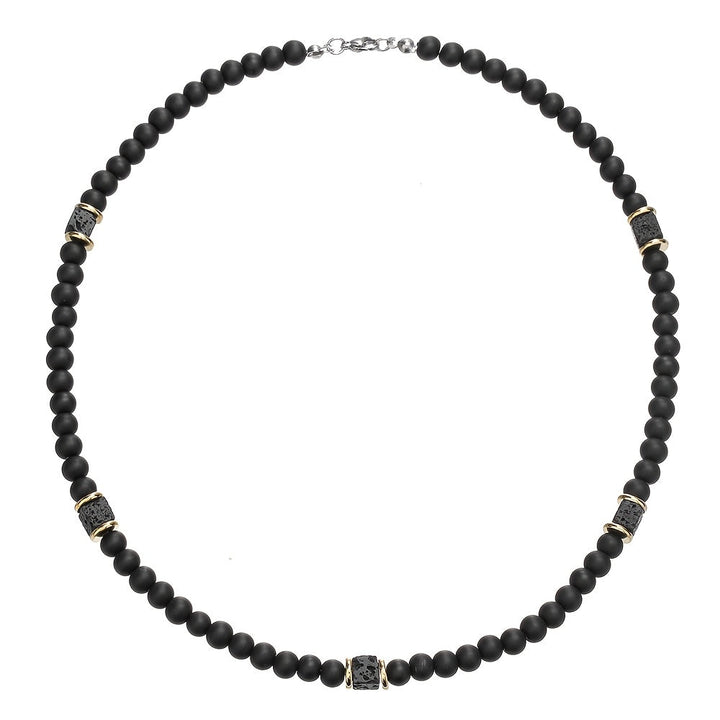 Vaxent | Men's Beaded Necklace with Minimalist and Modern Style
