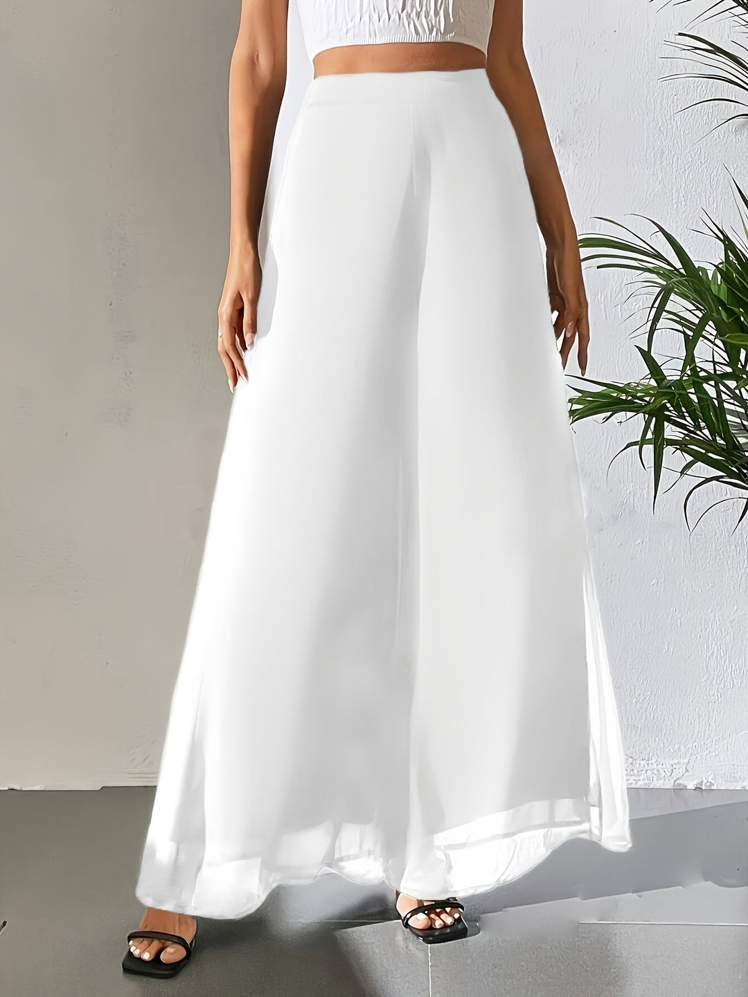 Tuvenyx | Wide Leg Pants with Elastic Waist and Flowing Fit