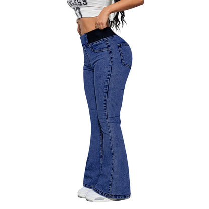 Yara™ Women's High-Waisted Jeans with Stretch Legs