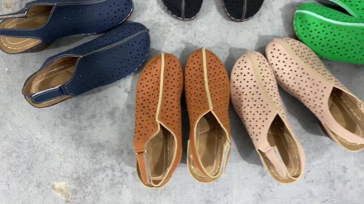 Korae™ Heeled Sandals with Adjustable Straps and Cut-Out Design