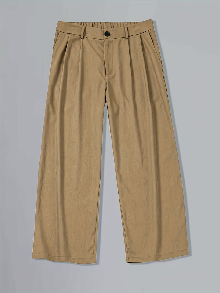 Vruxeth | Straight Leg Pants for Men with Relaxed Fit and Modern Style