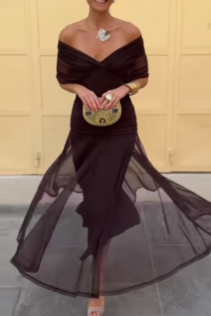 Novarente™ Elegant Maxi Dress with V-Neck for Special Occasions