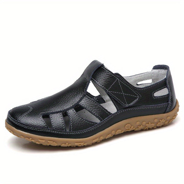 Norah™ Handmade Leather Moccasins with Soft Sole and Vintage Design