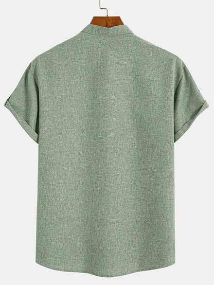 Hayes™ Elegant Short Sleeve High Neck Shirt