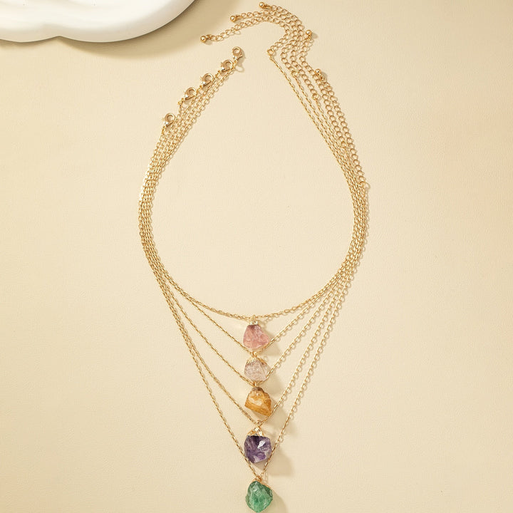 Taria™ Minimalist Necklace with Irregular Pendant Plated in 14K Gold