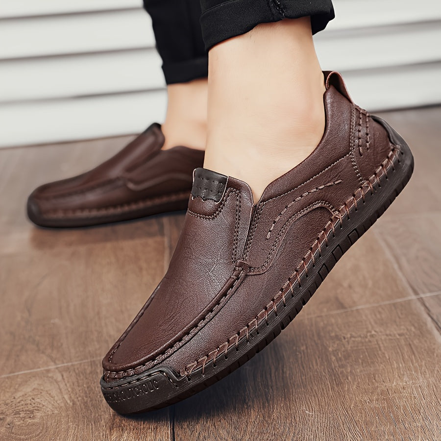 Zorvik | British Men's Loafers with Handcrafted Stitching and Non-Slip Sole