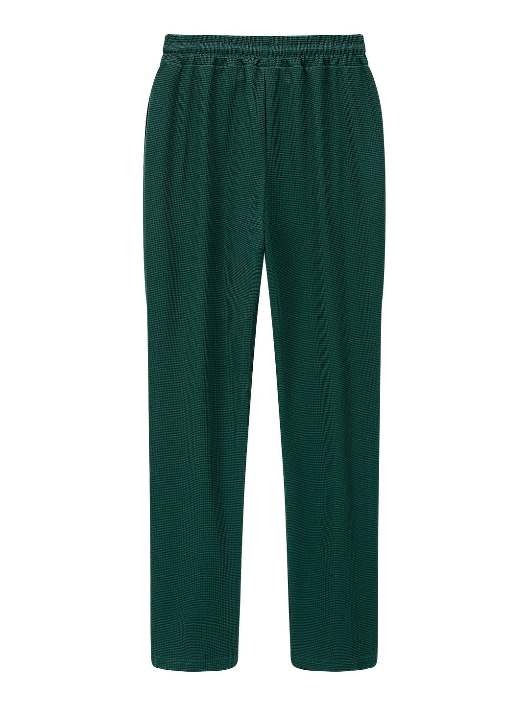 Yaxolt | Textured Relaxed Fit Pants with Maximum Comfort