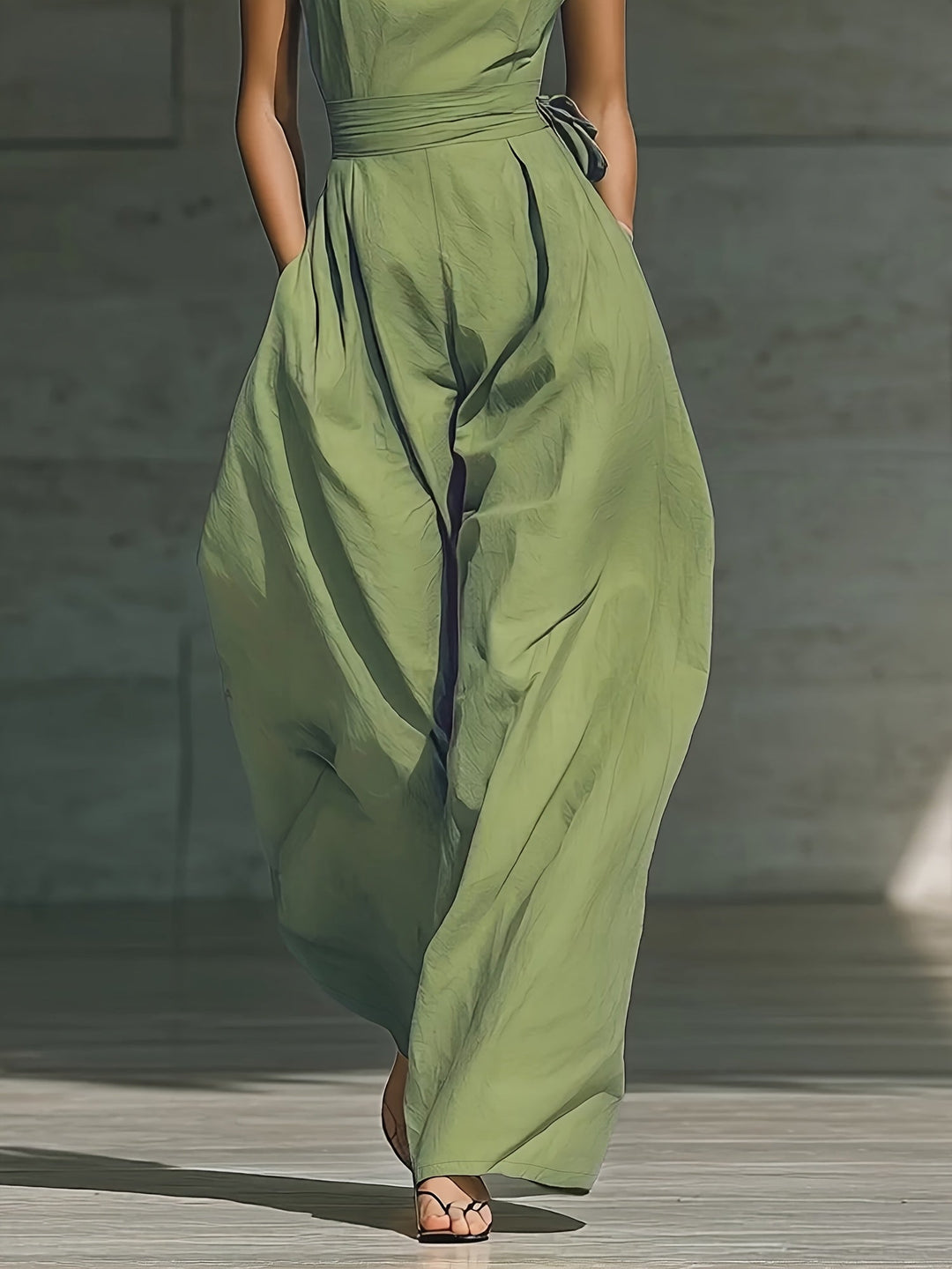 Juveth | Elegant One-Shoulder Jumpsuit with Wide Leg and Defined Waist