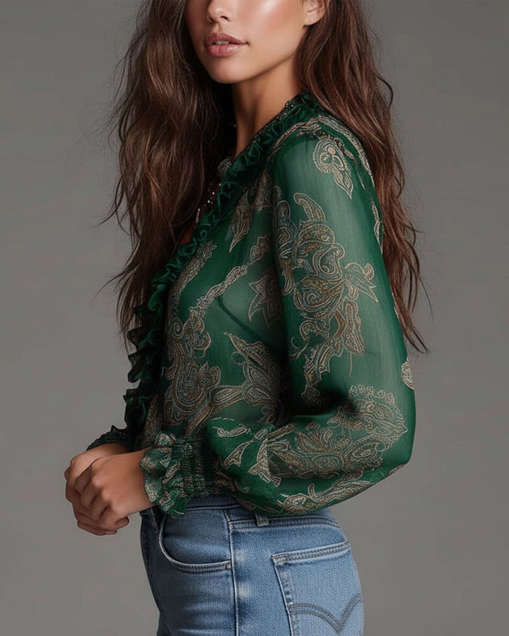 Arden™ Elegant Blouse with Half Zipper and Modern Cut