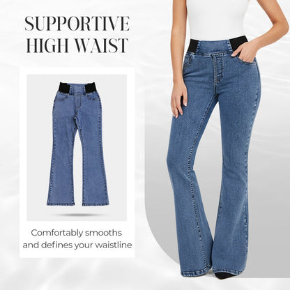 Yara™ Women's High-Waisted Jeans with Stretch Legs