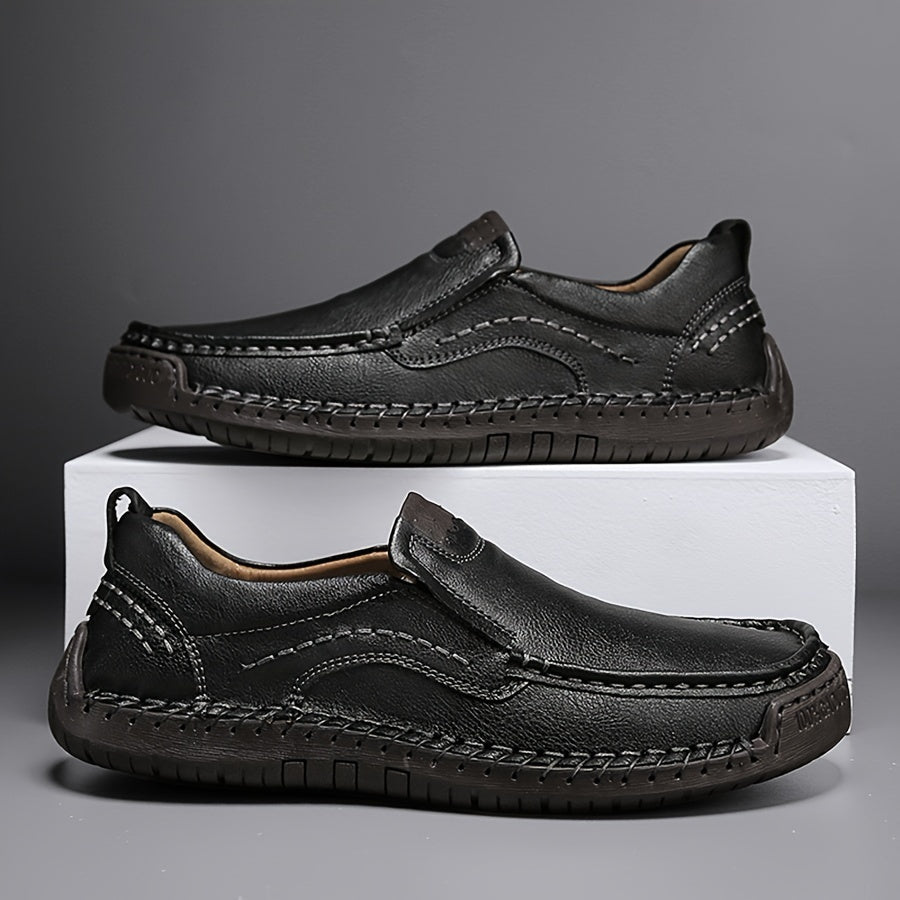 Zorvik | British Men's Loafers with Handcrafted Stitching and Non-Slip Sole