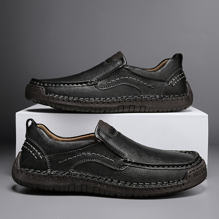 Zorvik | British Men's Loafers with Handcrafted Stitching and Non-Slip Sole