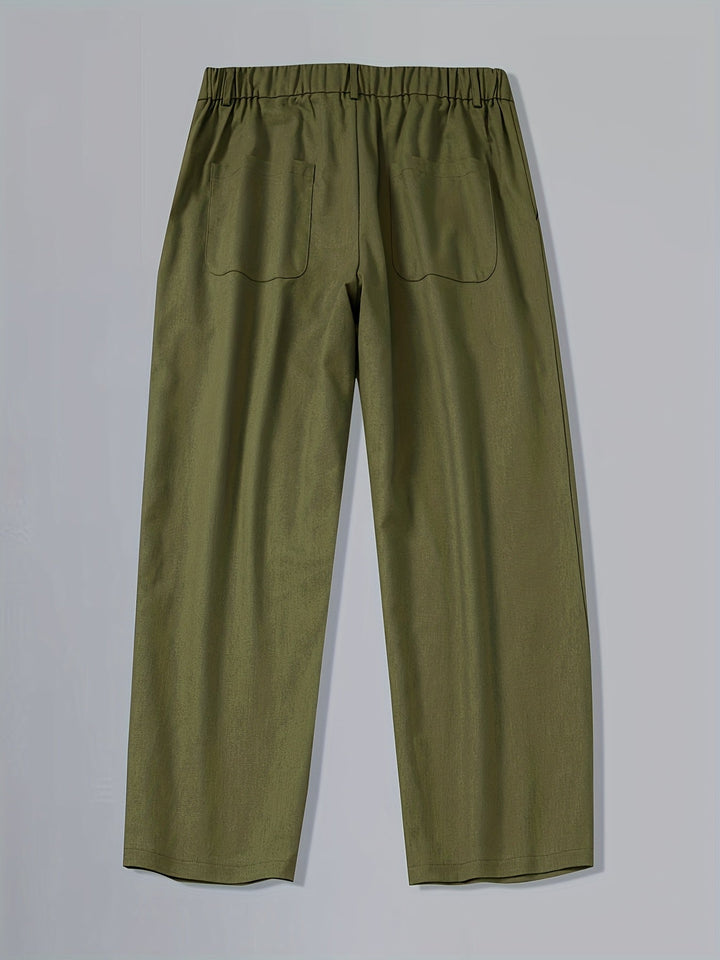 Vruxeth | Straight Leg Pants for Men with Relaxed Fit and Modern Style