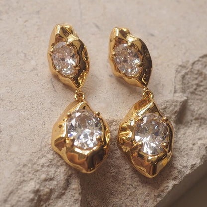 Xola™ Dangle Earrings with Brilliant Zirconia and Elegant Design