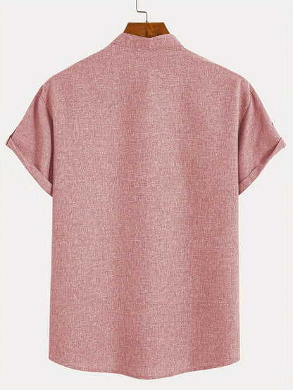 Hayes™ Elegant Short Sleeve High Neck Shirt