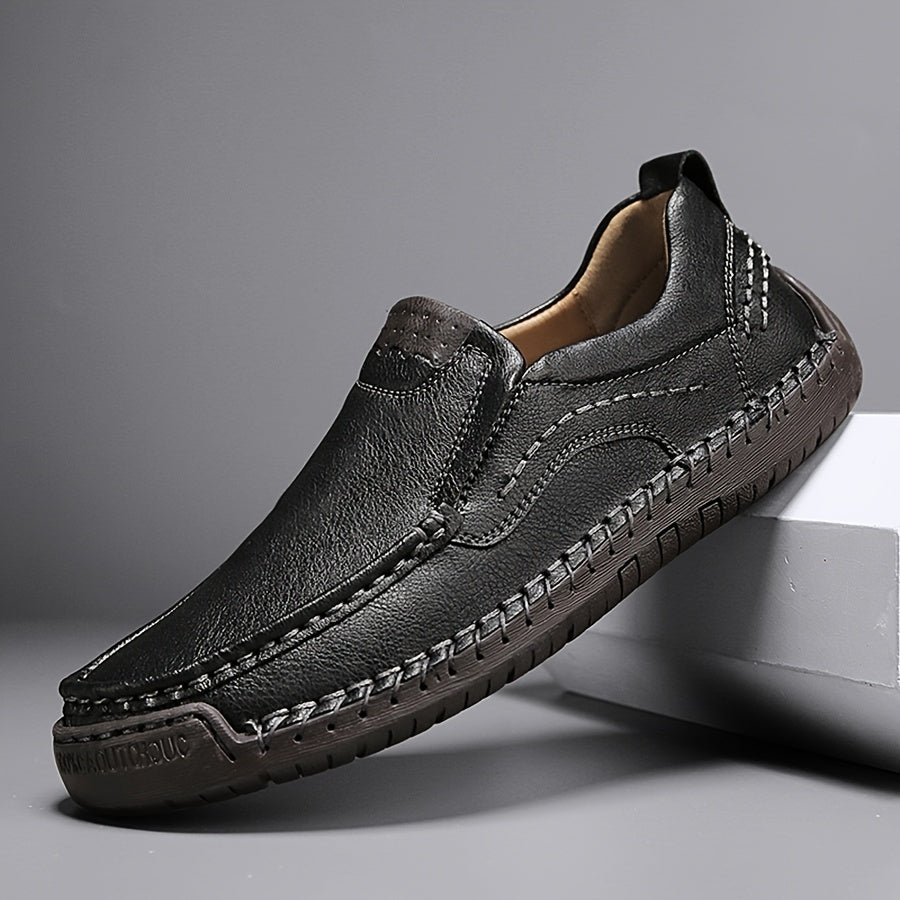 Zorvik | British Men's Loafers with Handcrafted Stitching and Non-Slip Sole