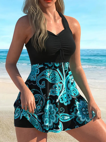Sable™ Two-Piece Bathing Suit with Straps and Removable Shorts