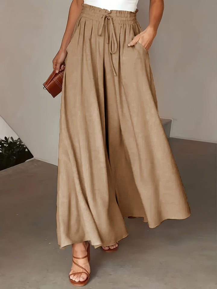 Corae™ Wide Leg Loose Pants with High Waist and Drawstring