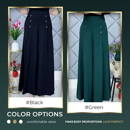 Nell™ Elegant Pleated Wide-Leg Pants