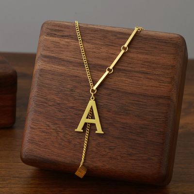 Blakely™ Necklace with Personalized Initial in Elegant Finish